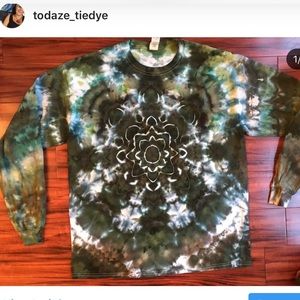 Handmade tie dye long sleeve shirt! SOLD